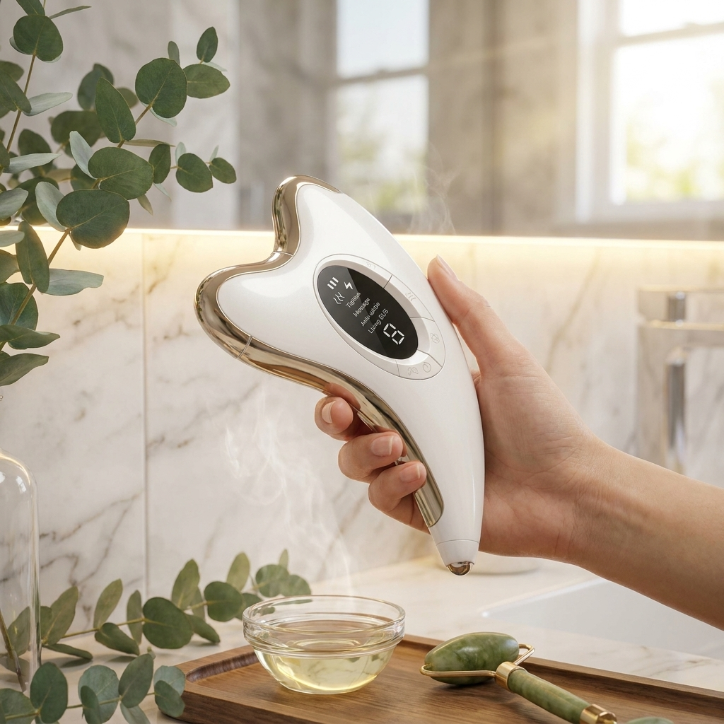 EMS Gua Sha Electric Face Massager with Heat & Vibration - Lauroso™